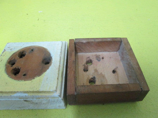 Square Wooden Mounting Block for Vintage Switches(75L x 75W x 30H