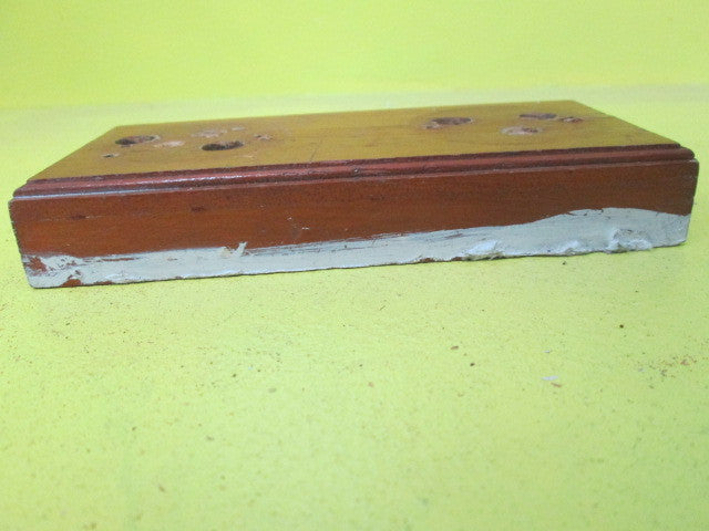 Small Rectangle Wooden Mounting Block for Vintage Switch (160L x 75W x 30H)