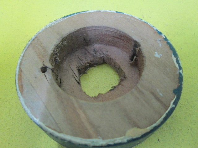 Straight Edge Circle Wooden Mounting Block for Vintage Switch (80D x 20H)