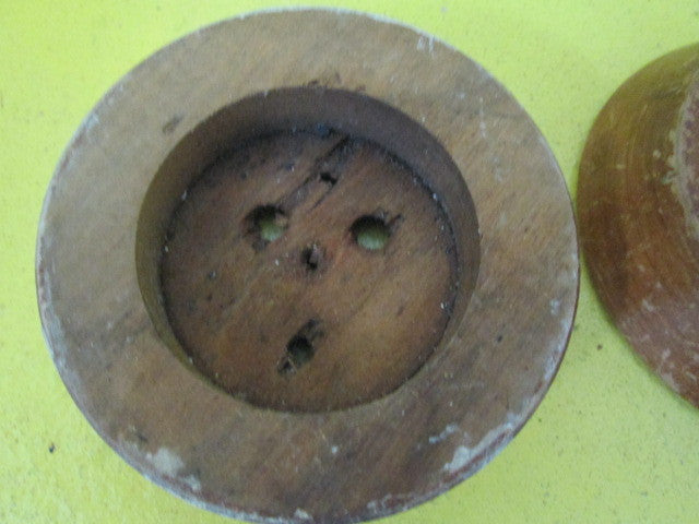 Slope Edge Circle Wooden Mounting Block for Vintage Switch(80D x 25H)