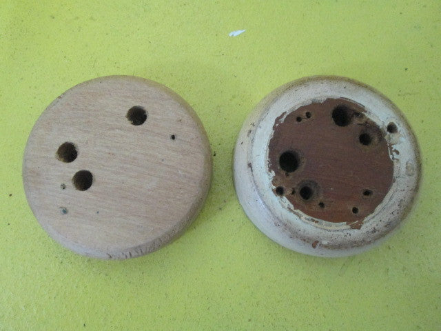 Small Circle Wooden Mounting Block for Vintage Switch(D70 x 20H)
