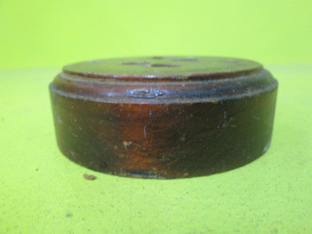 Small Moulded Circle Wooden Mountings Block for Vintage Switch (80D x 25H)