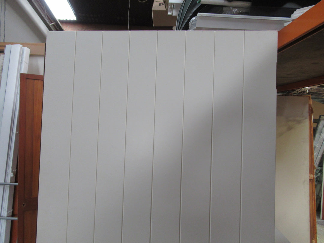 Modern T & G Style Door with Cat Flap 1980H x 810W x 40D