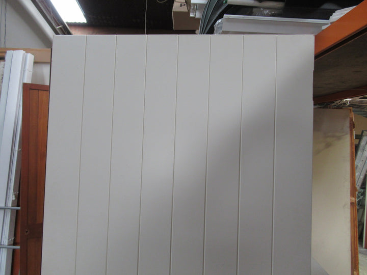 Modern T & G Style Door with Cat Flap 1980H x 810W x 40D