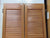 Set of 2 Louvre Doors with Panels 1980H x 685W x 30D