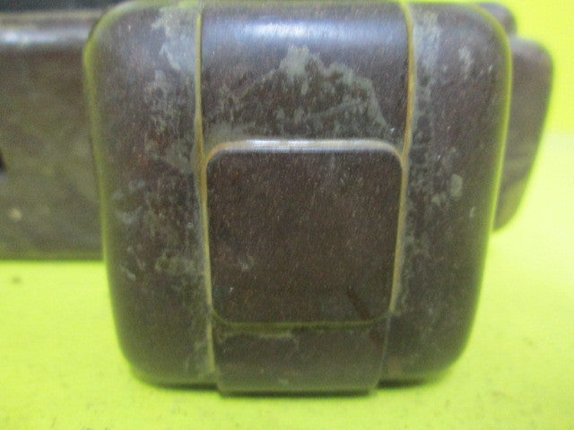 Art Deco Bakelite Square Door Knob with Long Rectangle Plate & Mortice(Knob 55 SQ/Plate 75L x 55W/Mortice Axial 60)