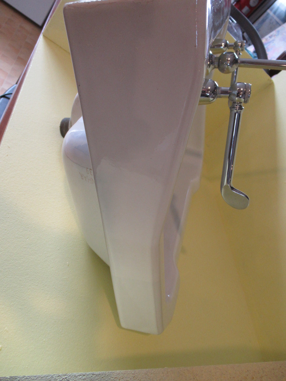 Traditional Vintage Basin with Methven Swing Arms, High Spout Mixer. Benhar 39