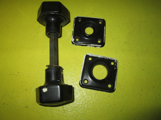 Art Deco Bakelite Hexagonal knob with Square Plate(Plate 55 SQ/Knob 45D x 50H)