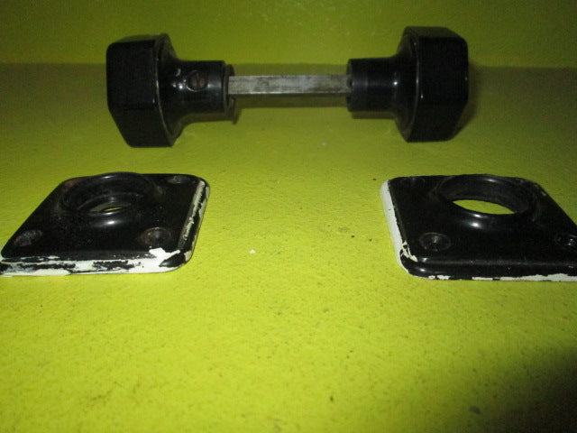 Art Deco Bakelite Hexagonal knob with Square Plate(Plate 55 SQ/Knob 45D x 50H)