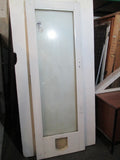 1 Lite Double Glazed French Door with Cat Flap 2050H x 680 x 45D