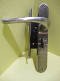 Modern Narrow Oval Lever Handles with Mortice Lock(Thumb) 240L x 40D/Lever 60H x 140L