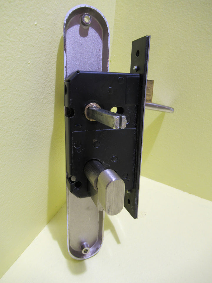 Modern Narrow Oval Lever Handles with Mortice Lock(Thumb) 240L x 40D/Lever 60H x 140L