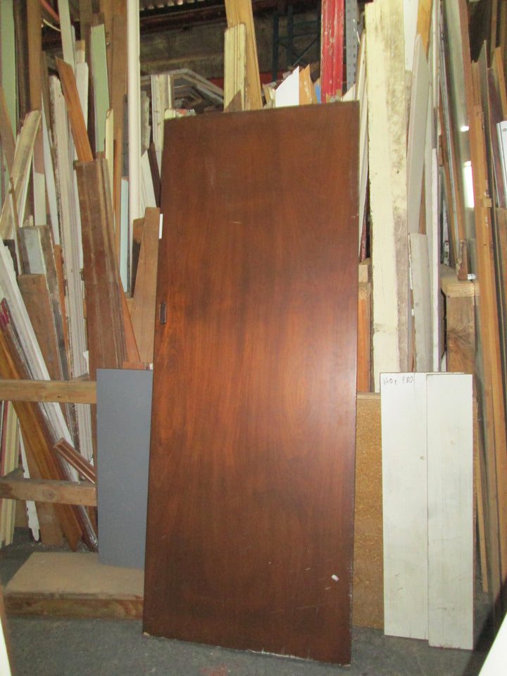 Mahogany Stain Hollow Core Sliding Door 1975H x 760W x 40D