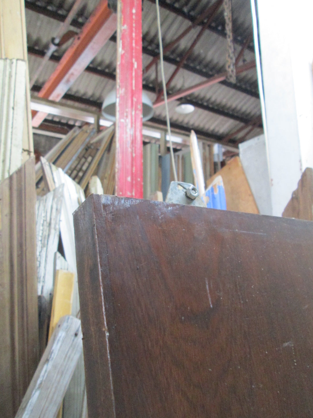 Mahogany Stain Hollow Core Sliding Door 1975H x 760W x 40D