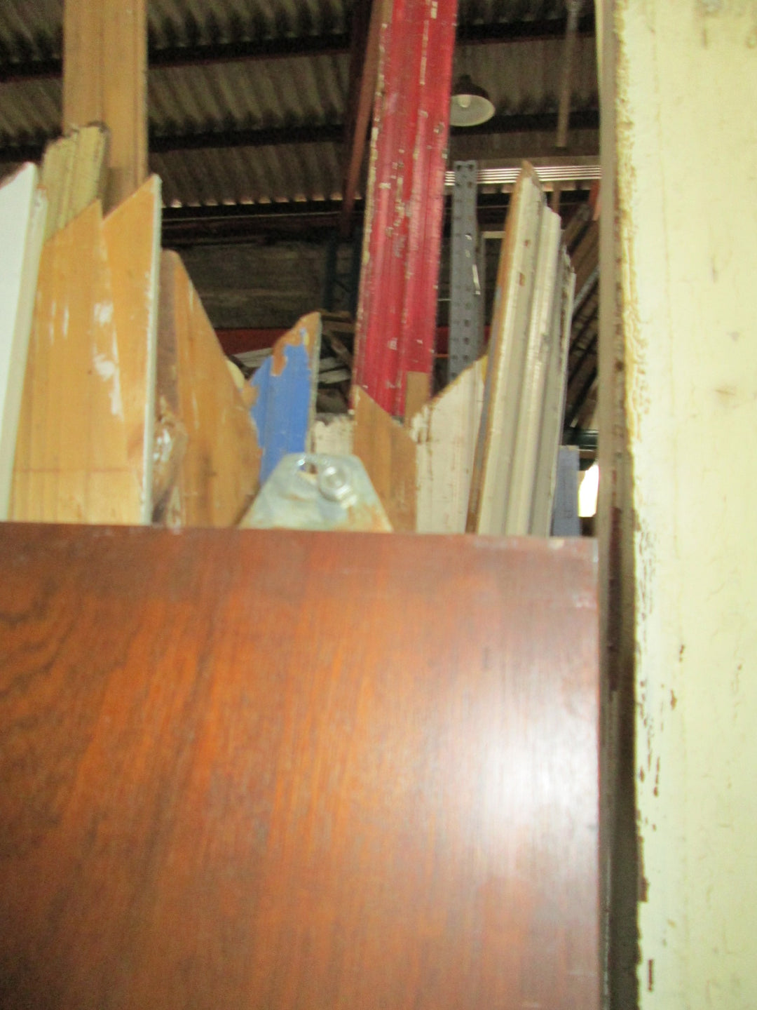 Mahogany Stain Hollow Core Sliding Door 1975H x 760W x 40D