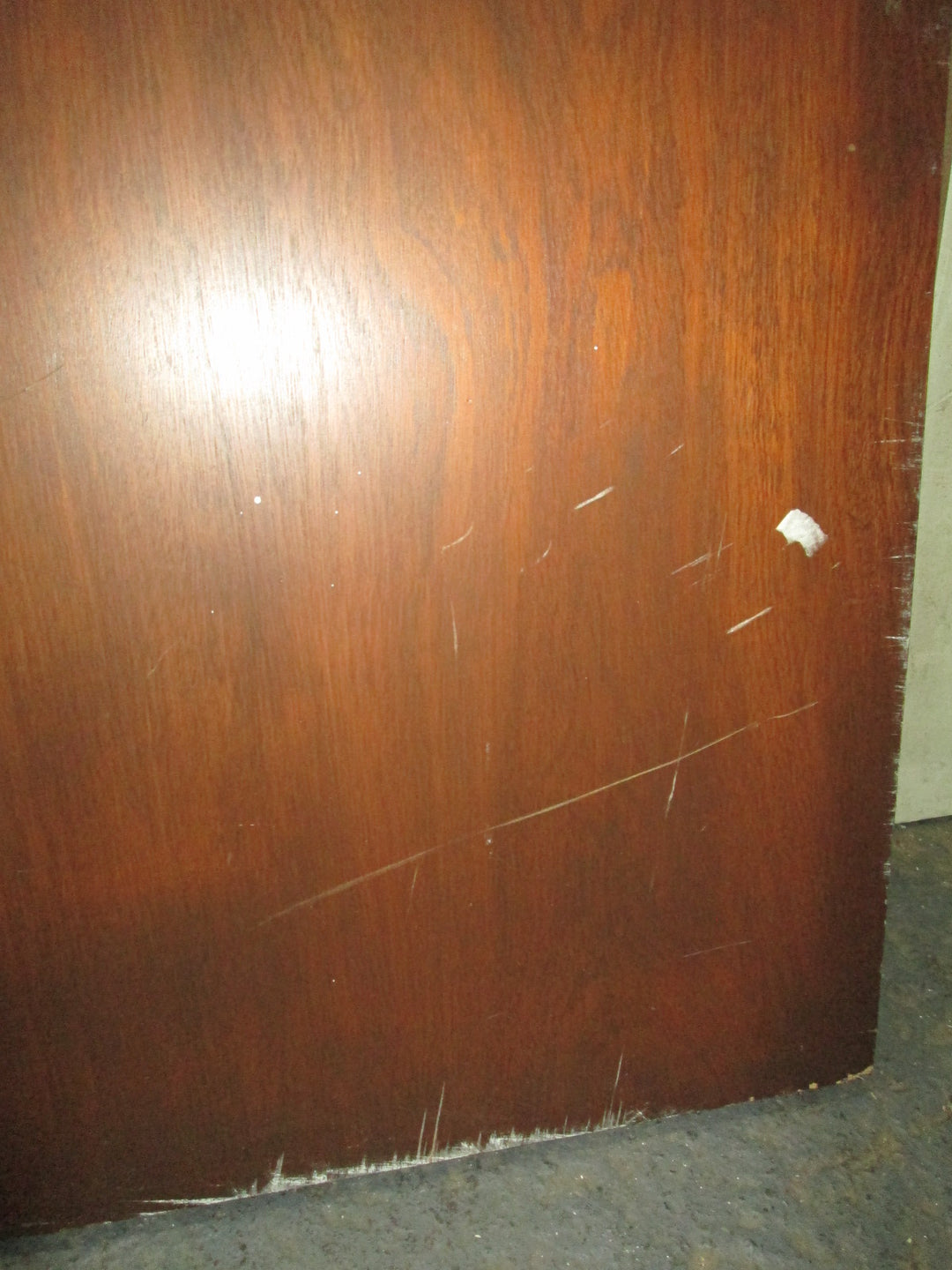 Mahogany Stain Hollow Core Sliding Door 1975H x 760W x 40D