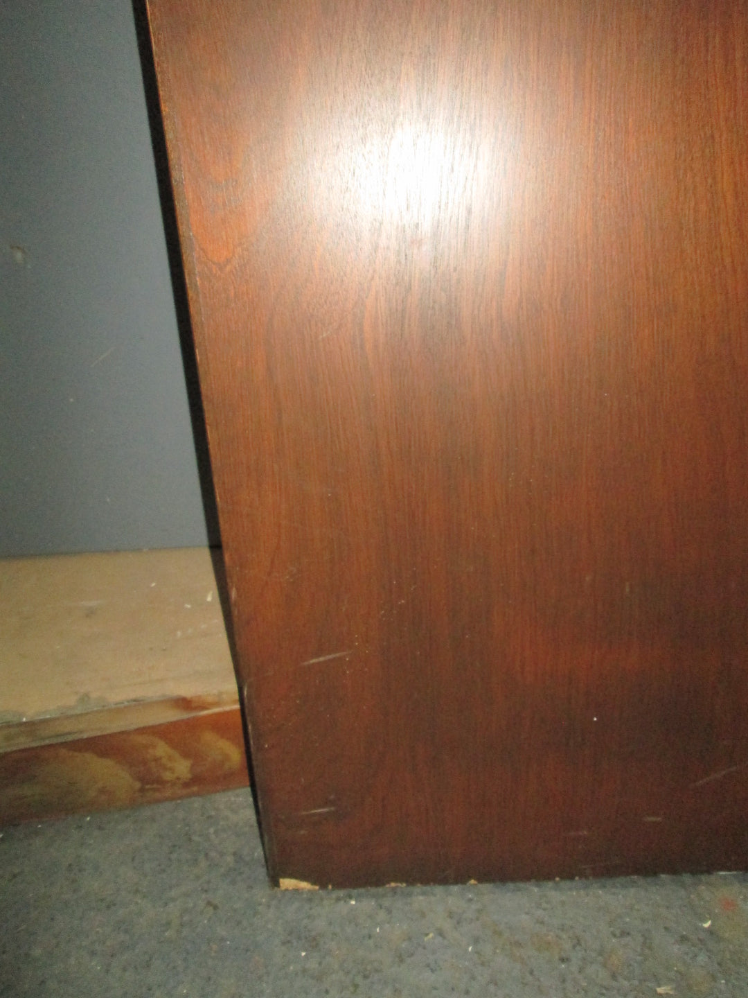 Mahogany Stain Hollow Core Sliding Door 1975H x 760W x 40D