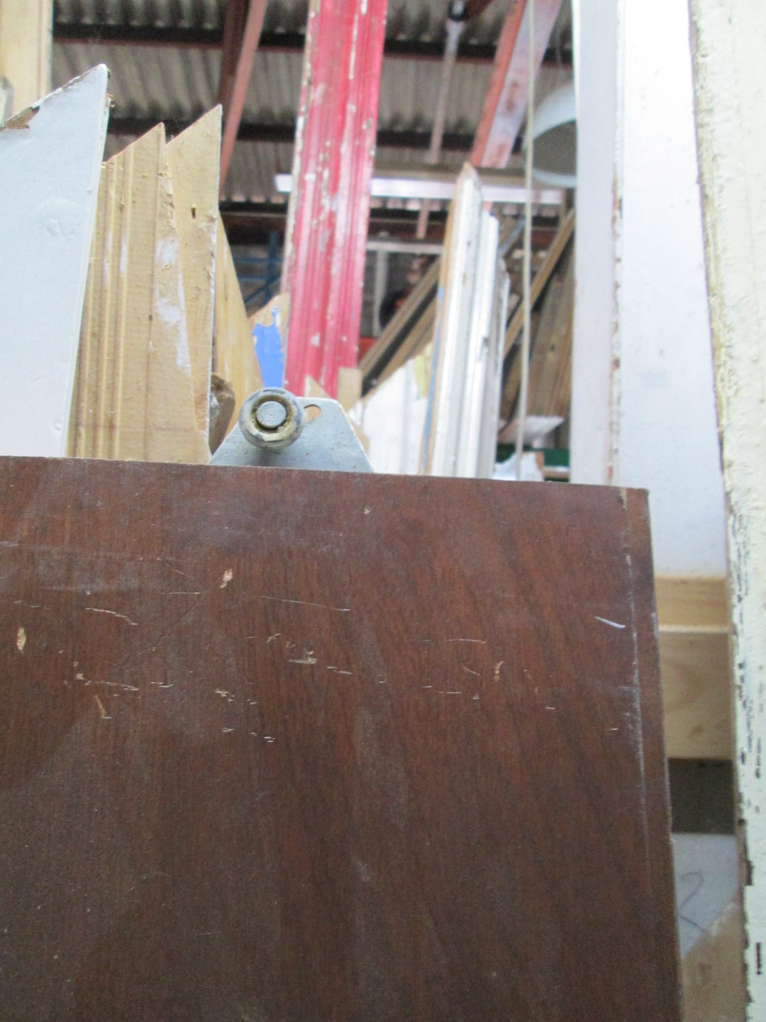 Mahogany Stain Hollow Core Sliding Door 1975H x 760W x 40D