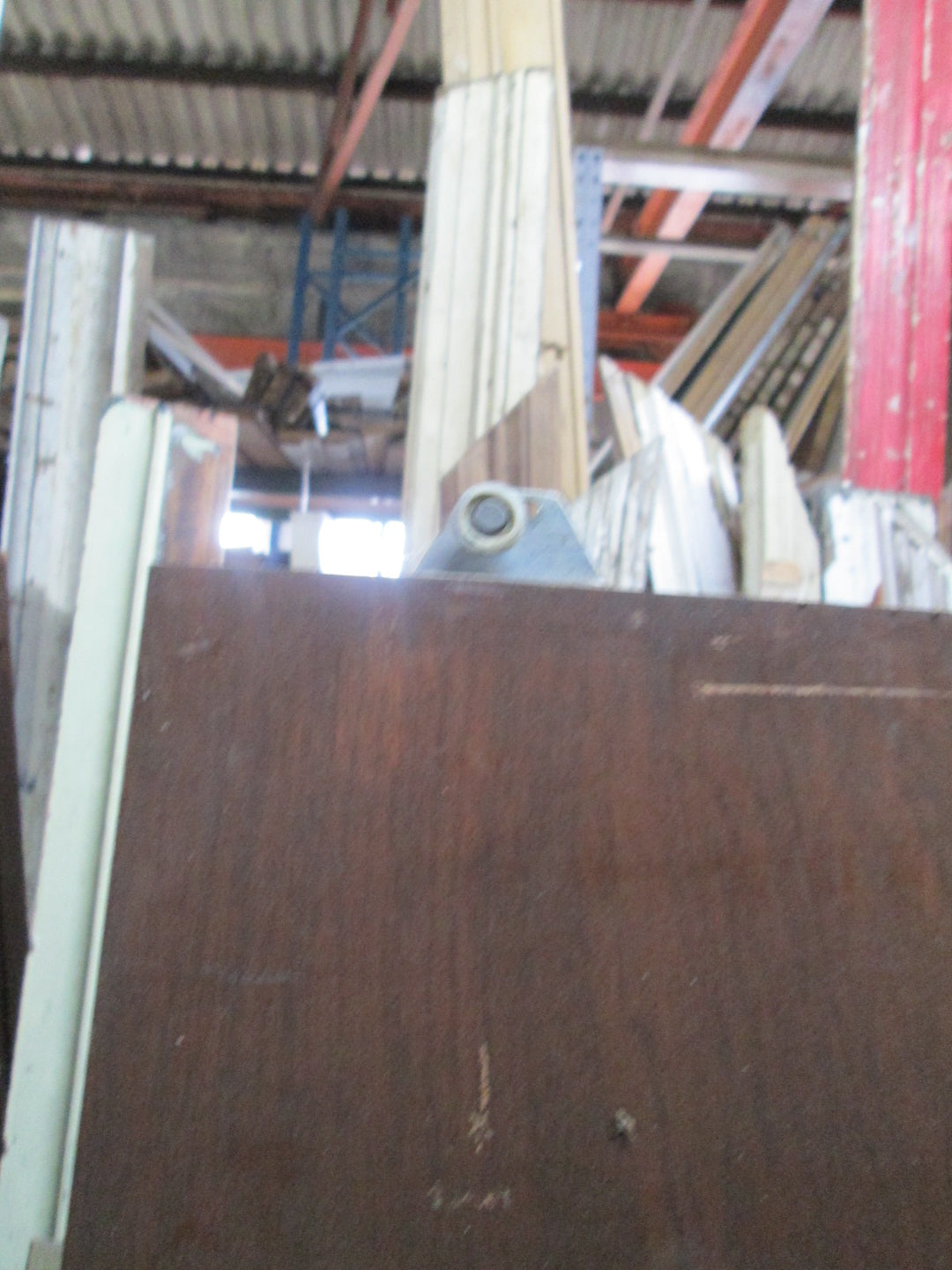 Mahogany Stain Hollow Core Sliding Door 1975H x 760W x 40D