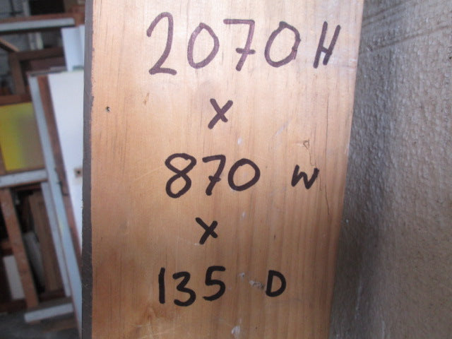 Hollow Core Door in Frame(2070H x 870W x 135D)