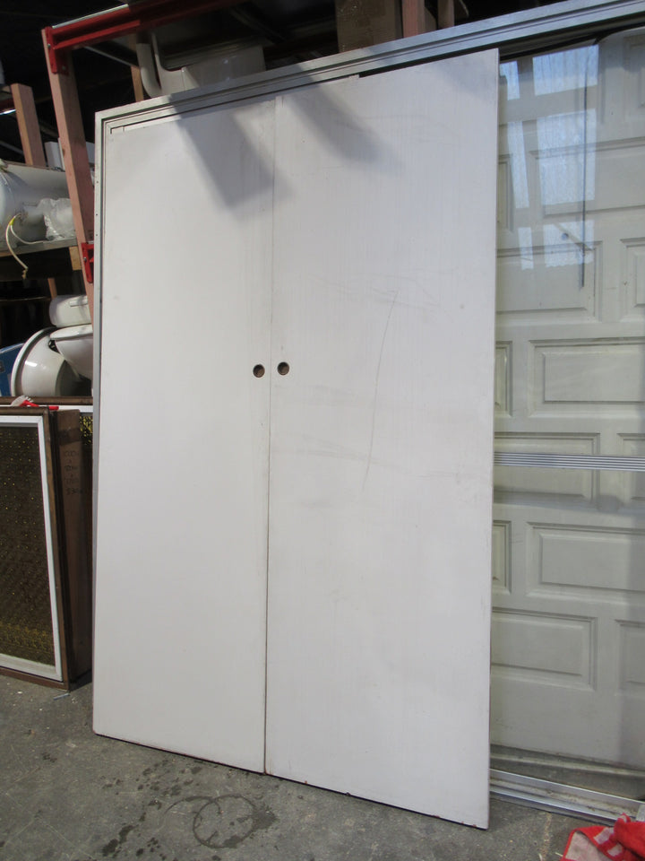 White Wardrobe Hollow Core Sliding Door1975H x 630-1260W x 35D