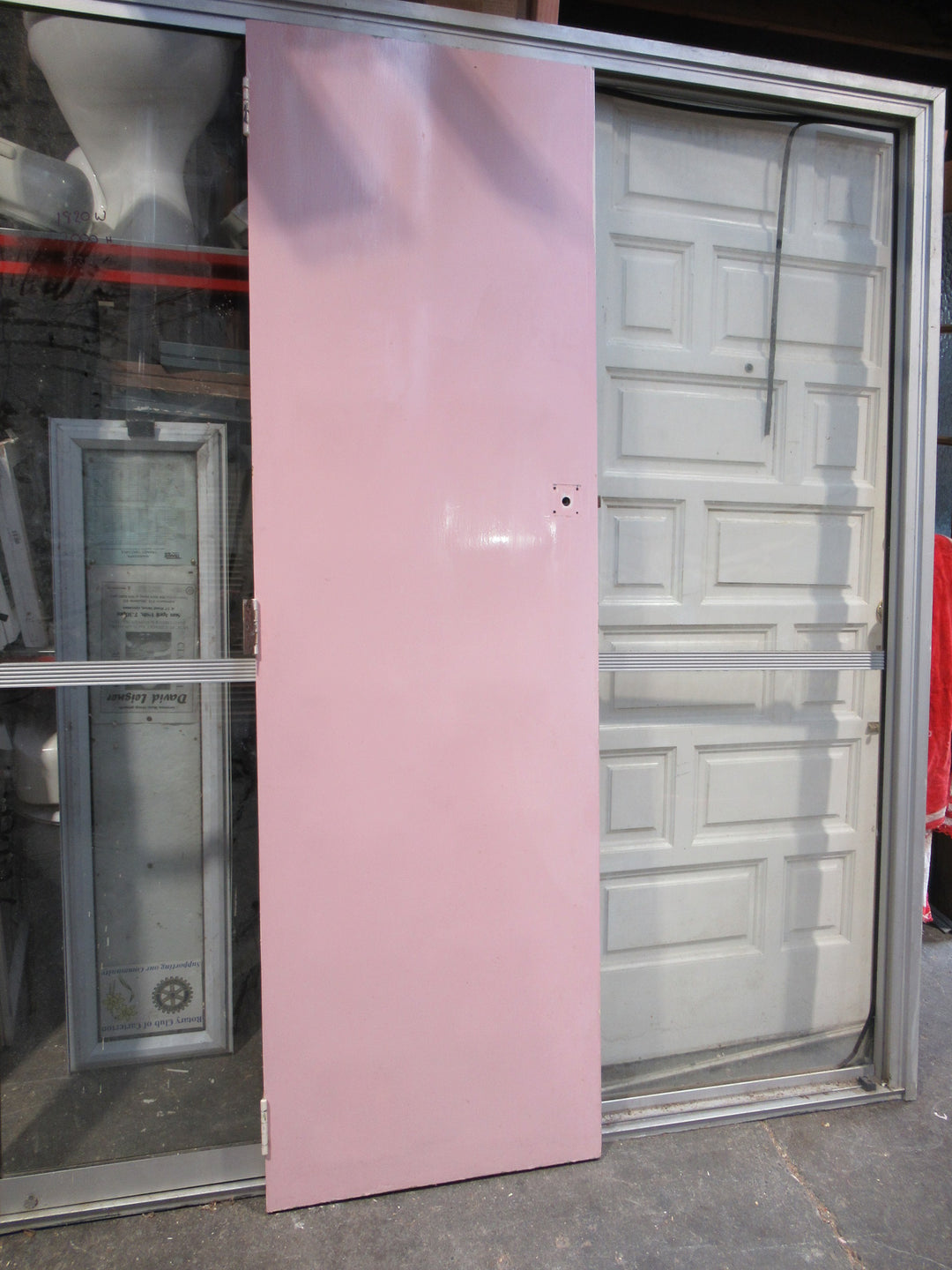 Pink/White Internal/Hallway Hollow Core Door 1985H x 600W x 30D