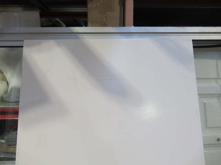 White Painted Hollow Core Door with Large Rounded Handle Hole 1980H x 760W x 40D