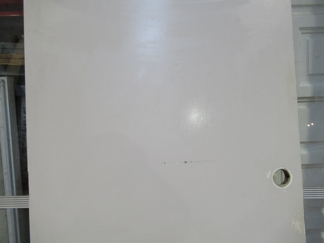 Off Grey Hollow Core Door with Large Handle Hole   1980H x 810W x 35D