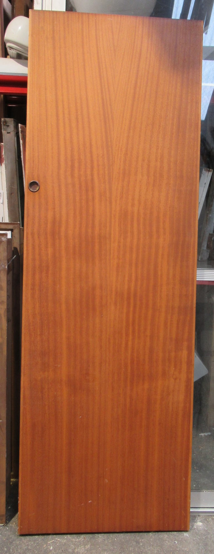 Light Mahogany Sliding Door (Circle Handles)   1810H x 610W x 40D