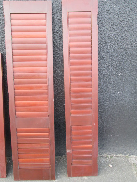 Cedar Opening Louver Shutters