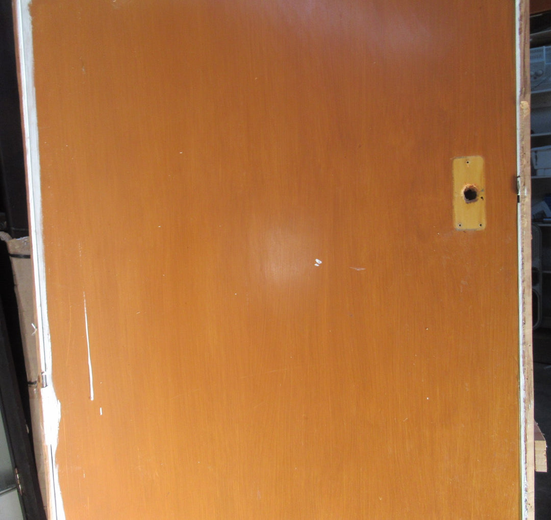 Varnished Hollow Core Rimu Veneer Door in Frame   2010H x 820W x 110D