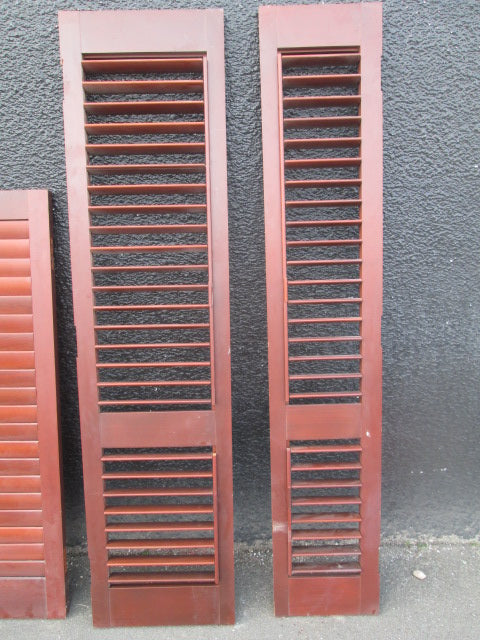 Cedar Opening Louver Shutters
