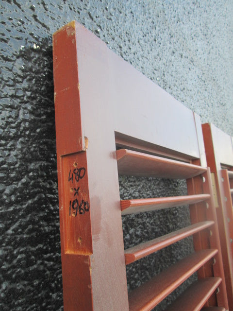 Cedar Opening Louver Shutters