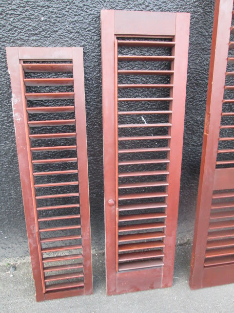 Cedar Opening Louver Shutters