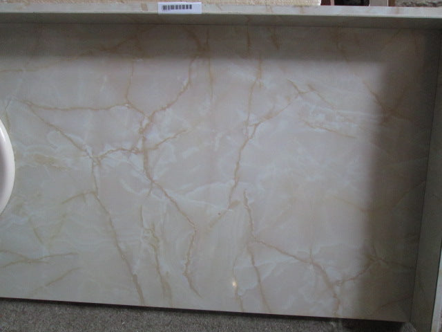 Long Vanity Top with White Basin 1630L x 500D
