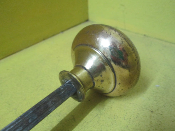 Hollow Polished Brass Door Handle 45H x 50D