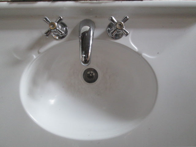 Porcelian Vanity Top with Taps 740W x 470D x 200H