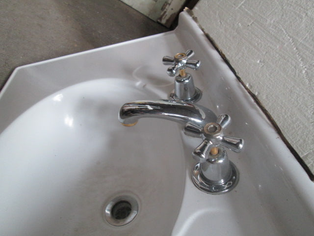 Porcelian Vanity Top with Taps 740W x 470D x 200H