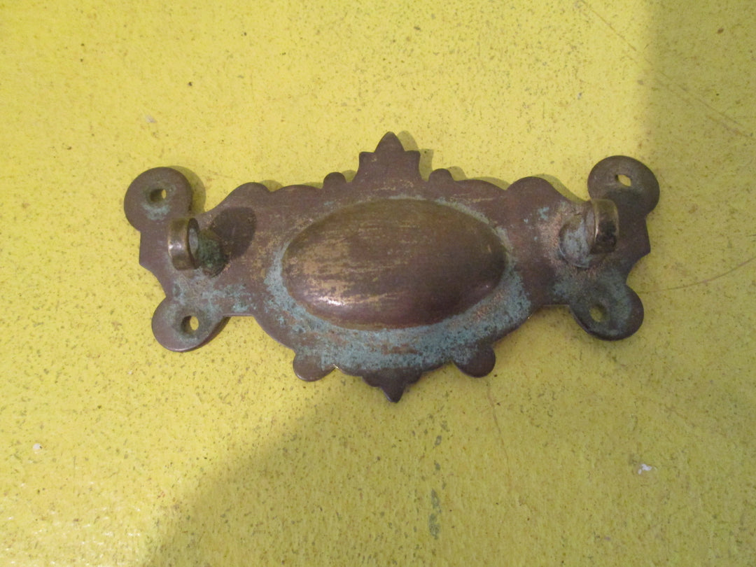 Pressed Brass with Oval Centre Pull Plate