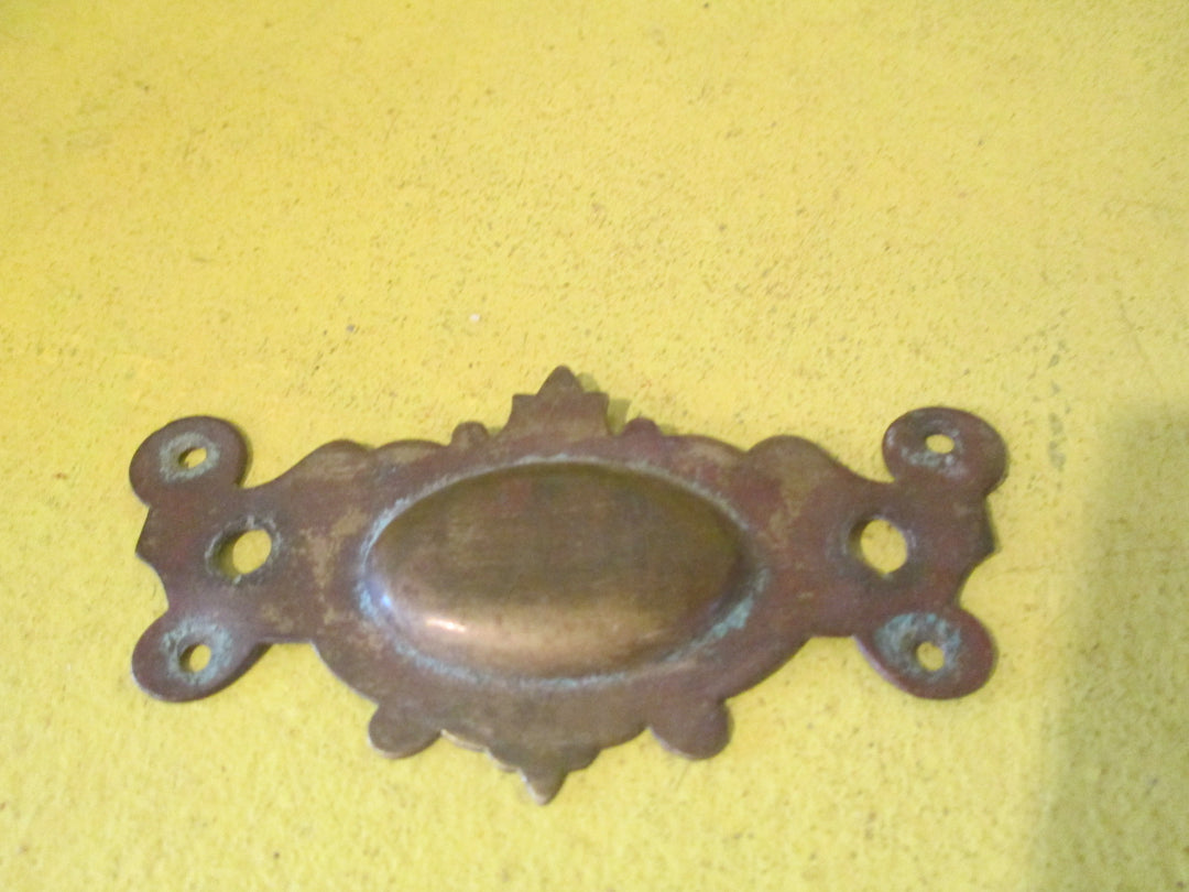 Pressed Brass with Oval Centre Pull Plate