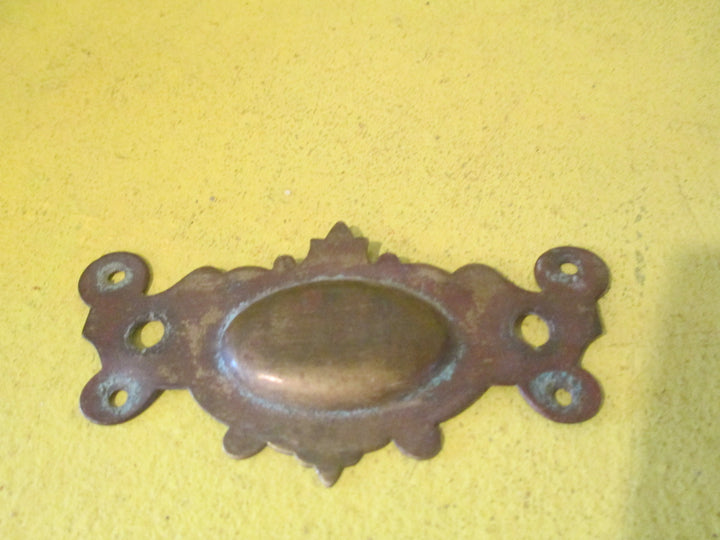 Pressed Brass with Oval Centre Pull Plate