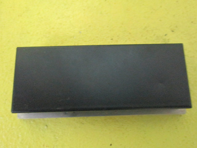Single Rectangle Brushed Chrome Flush Pull with Black Insert 87L x 39W