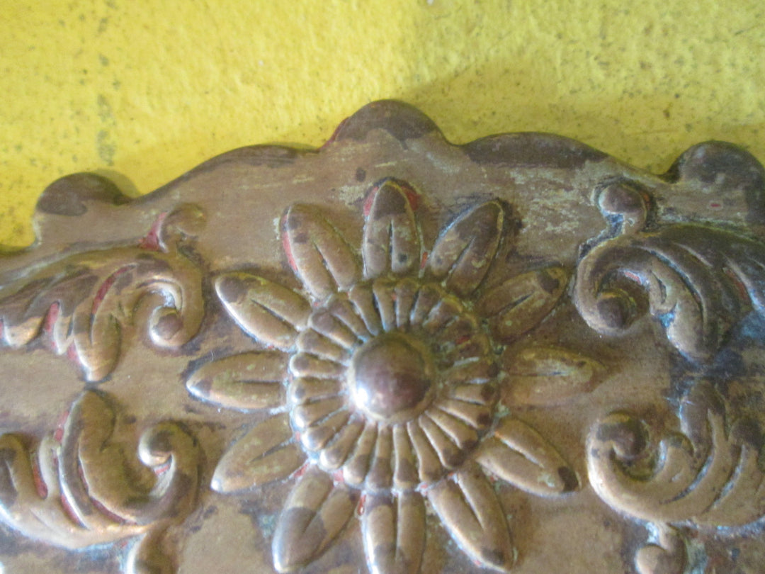 Pressed Brass Sunflower Draw Plate 104L x 47W