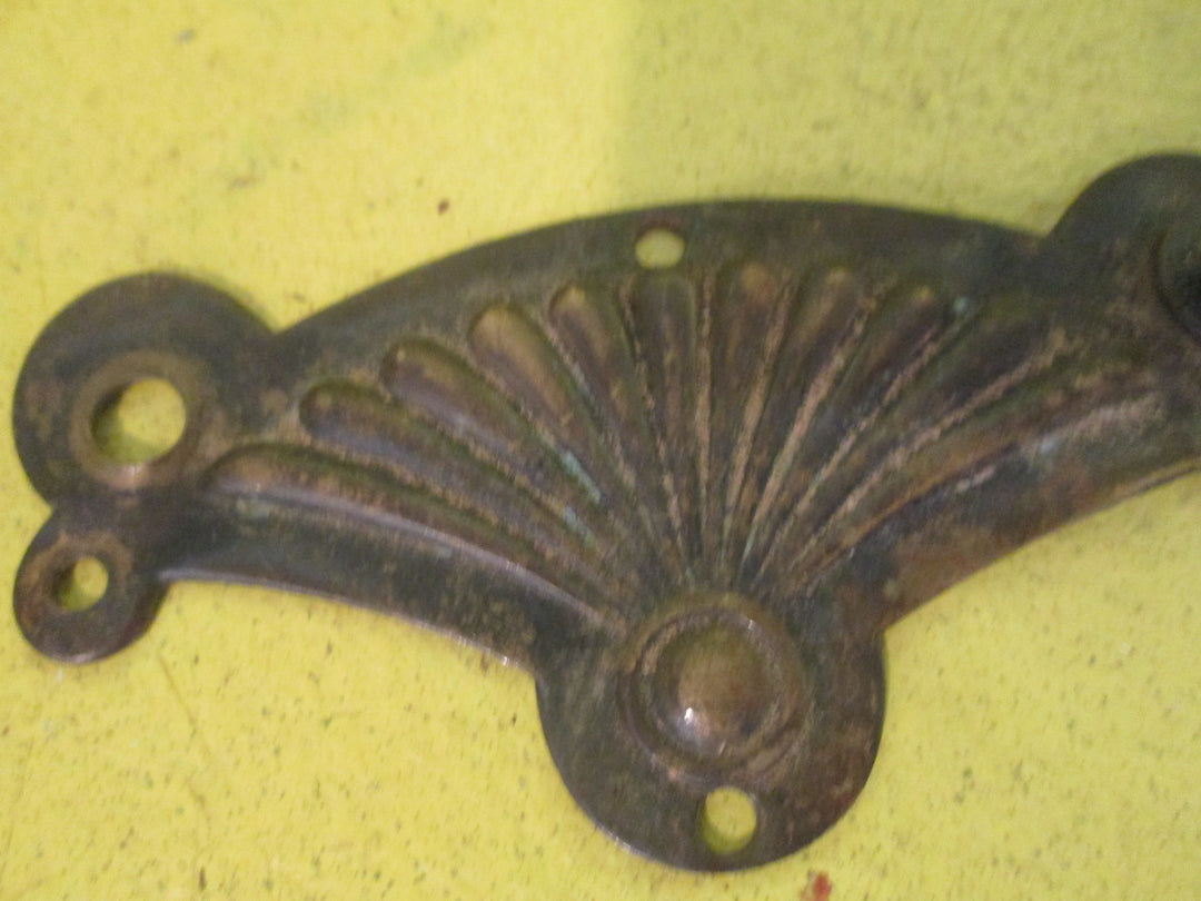 Antique Brass Fan Draw Plate