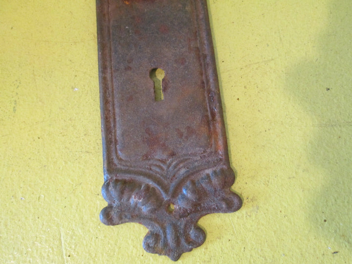 Ornate  Metal Rectangle Door Plate 225L x 60L