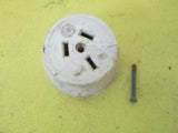 Bakelite/Porcelain Cone Shaped Power Point 54D-40D x 35H