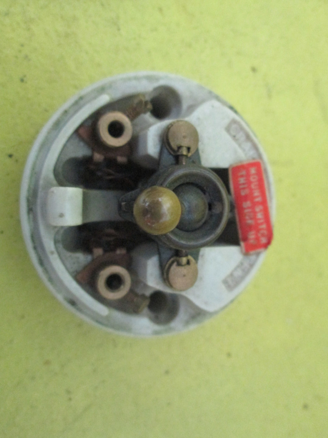 Porcelain & Brass Power Switch 58D x 30H