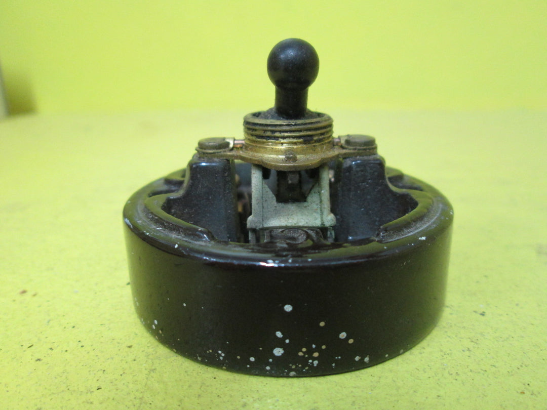 Porcelain & Brass Power Switch 58D x 30H