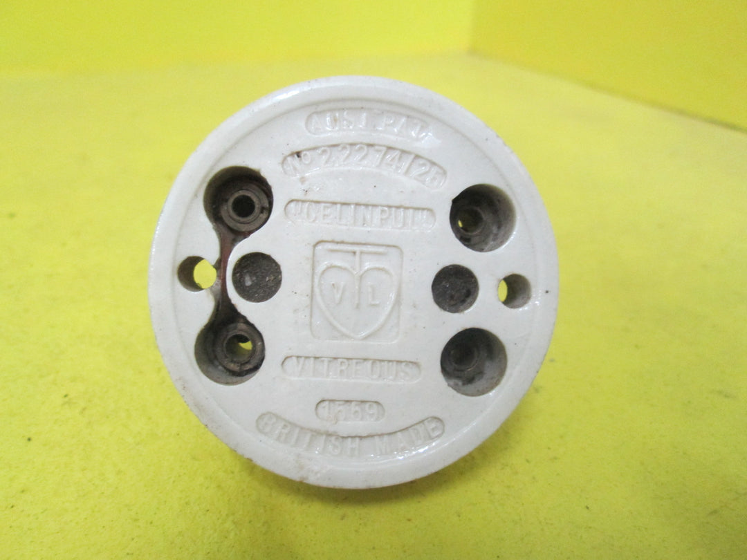 Vintage Porcelain & Chrome Light Pulls 56D x 60H