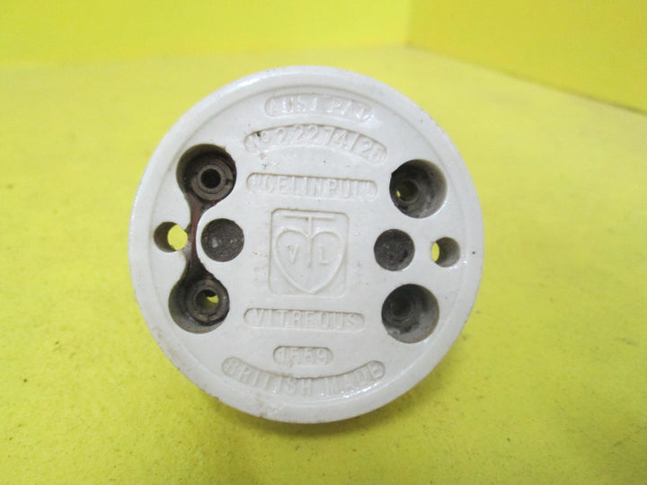 Vintage Porcelain & Chrome Light Pulls 56D x 60H